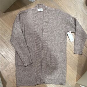 Cozy Knit Cardigan in Taupe Size S/M